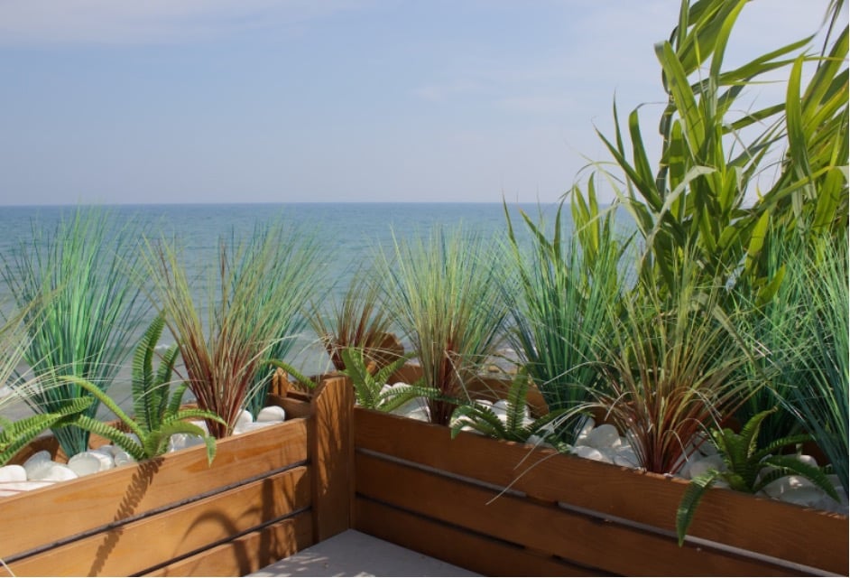 jardin en bord de mer